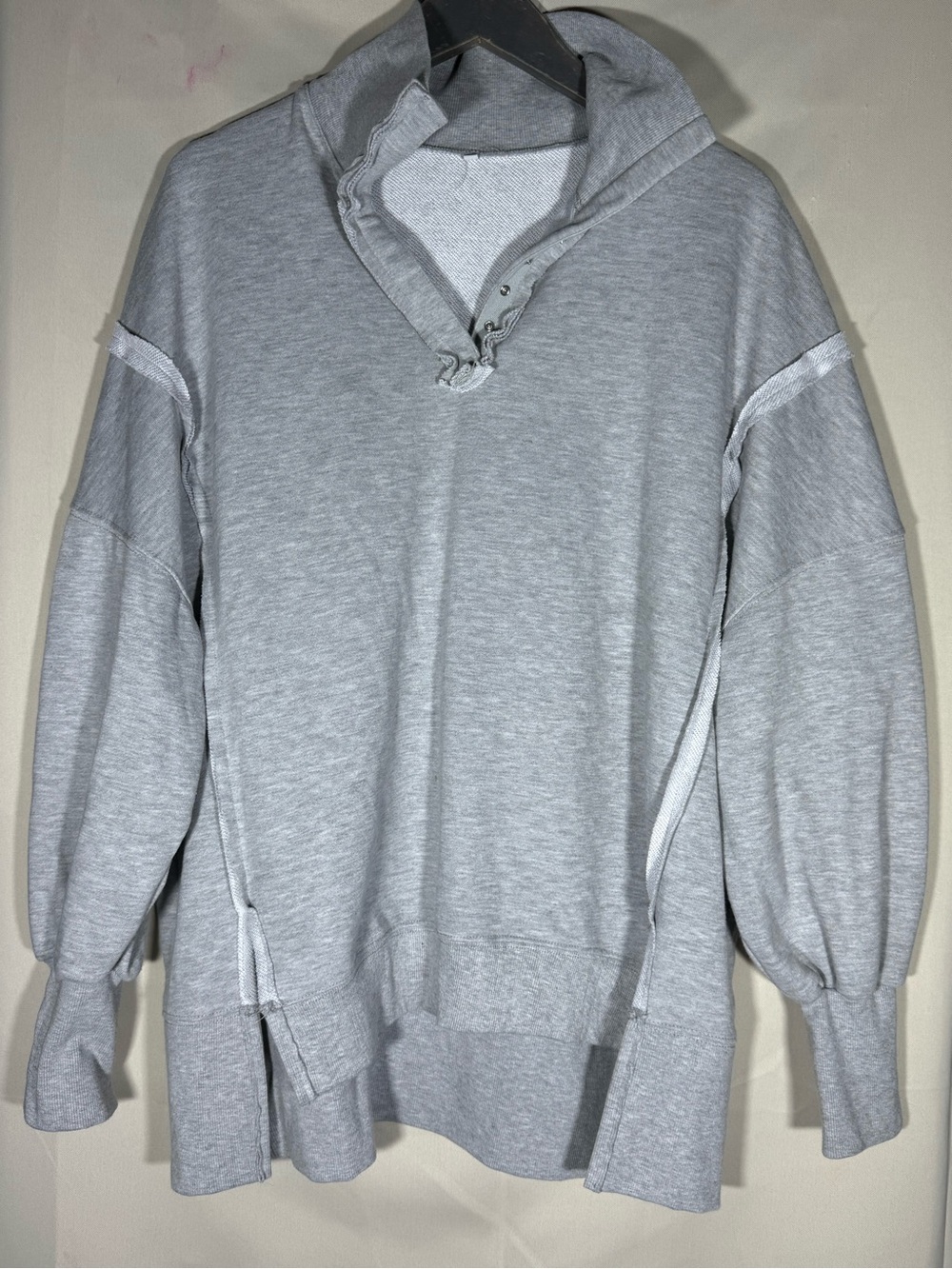 Grey Women’s high neck- Pullover Shirt
